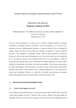 Full introduction to the Conference (updated June 3rd)