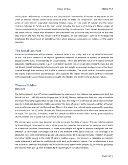 The Social Contract Thomas Hobbes