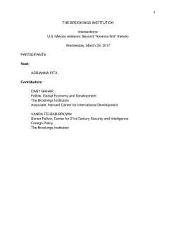 US-Mexico relations: Beyond &ldquo;America first&rdquo;