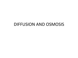 principles of diffusion and osmosis