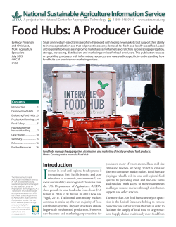 Food Hubs: A Producer Guide