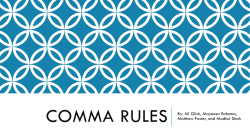 comma rules - Mr. Kaufman