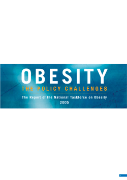 Report of the Taskforce on Obesity