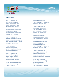 The Little ant - Cantando Aprendo a Hablar