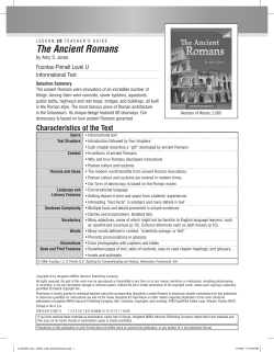 The Ancient Romans - Houghton Mifflin Harcourt
