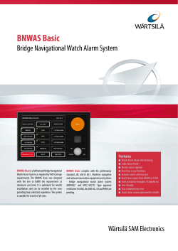 the brochure - Wärtsilä SAM Electronics