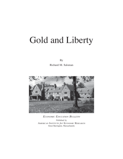 Gold and Liberty - American Institute for Economic Research