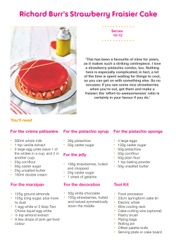 Richard Burr`s Strawberry Fraisier Cake