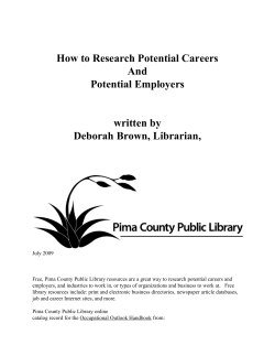 How to research potential careers and employers
