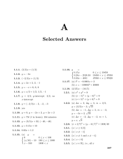 Selected Answers