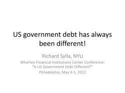 US government debt has always been different!