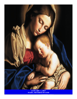 january 1, 2017 mary, mother of god