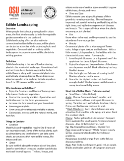 Edible Landscaping - Oregon State University Extension Service