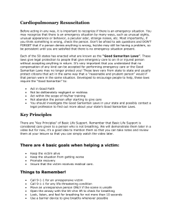 CPR Notes - Impact Soccer