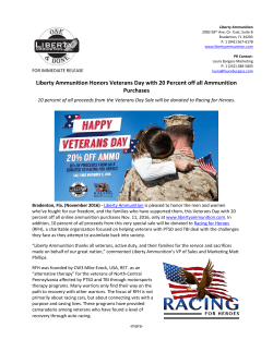 Liberty Ammunition Honors Veterans Day with 20 Percent off all