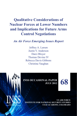 Qualitative Considerations of Nuclear Forces at Lower Numbers and