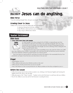 Jesus can do anything.