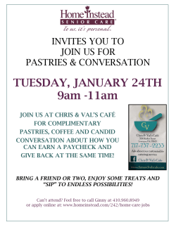 Coffee Shop PDF - Home Instead Senior Care