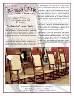 It`s a legacy The Brumby&reg; Jumbo Rocker