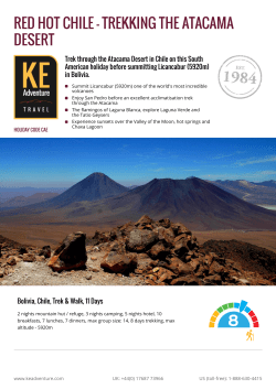 red hot chile - trekking the atacama desert