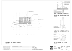 ROOF PLAN (INCL. PLANT) PLANTER BOX DETAIL LOUVRE