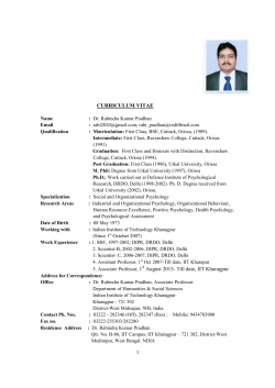 CV-R K PRADHAN- 6 Auguat 2016