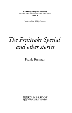 The Fruitcake Special and other stories