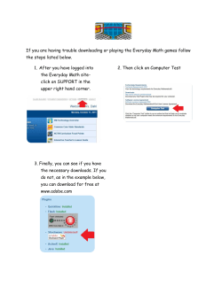 If you are having trouble downloading or playing the Everyday Math