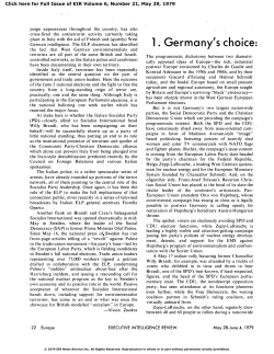 1. Germany`s Choice: Development or Feudalism