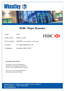 HSBC Major Branches