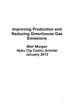 Improving Production and Reducing Greenhouse Gas Emissions