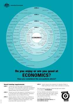 eCONOMICS? - Department of Education and Training
