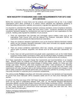 new industry standards and code requirements for gfci and afci