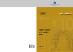 Modelling short-term interest rate spreads in the euro money market