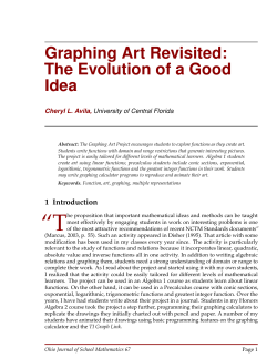 Graphing Art Revisited: The Evolution of a Good Idea