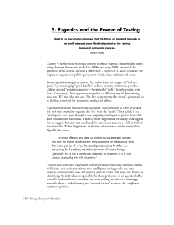 5. Eugenics and the Power of Testing