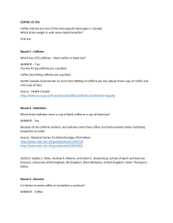 coffee vs tea - YouAreReady.ca