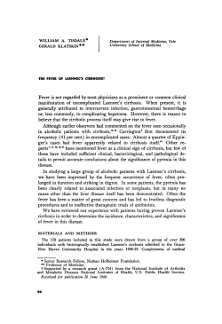 or, less commonly, to complicating hepatoma. However, there is