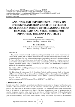 analysis and experimental study on strength and behaviour
