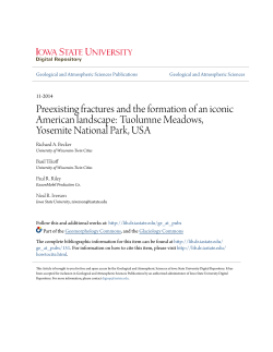 Preexisting fractures and the formation of an iconic American