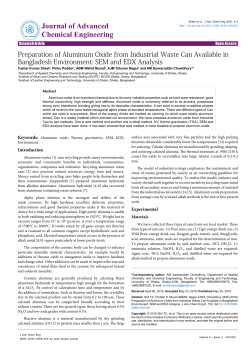 Preparation of Aluminum Oxide from Industrial Waste Can Available