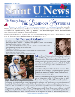 Luminous Mysteries - St. Ursula Parish