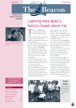 issue 15 - Breast Cancer Network Australia