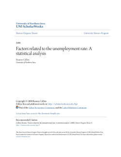Factors related to the unemployment rate: A