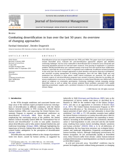 Combating desertification in Iran over the last 50 - TEIION e