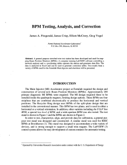 BPM Testing, Analysis, and Correction
