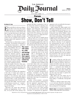 Show, Don`t Tell
