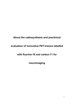 About the radiosynthesis and preclinical evaluation