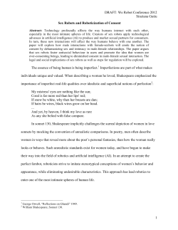 Sex Robots and Roboticization of Consent