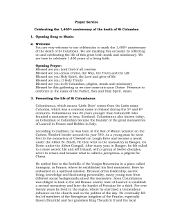 Saint Columbanus Prayer Service - Irish Catholic Bishops` Conference